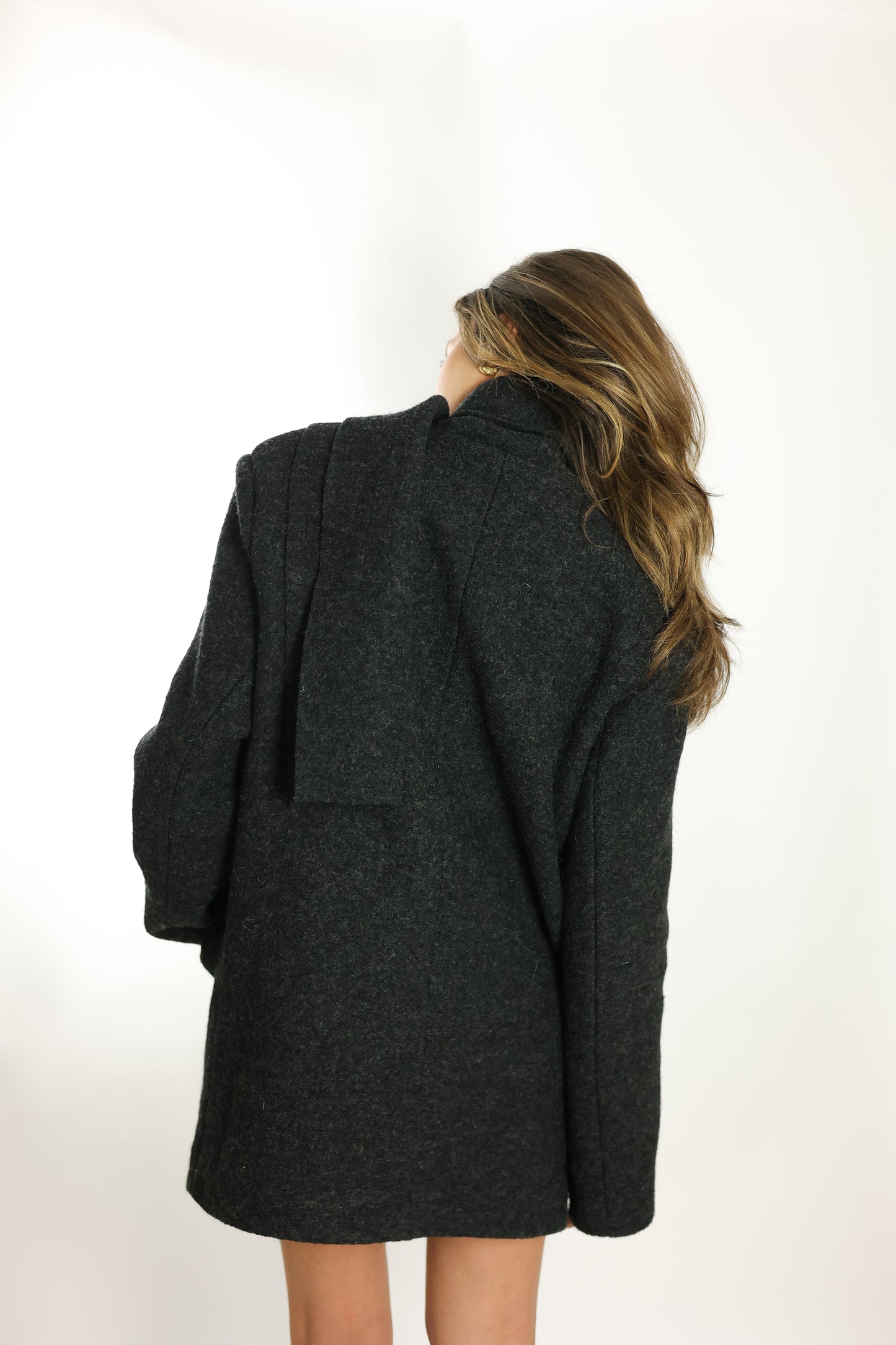 MANTEAU GIANNI GRIS