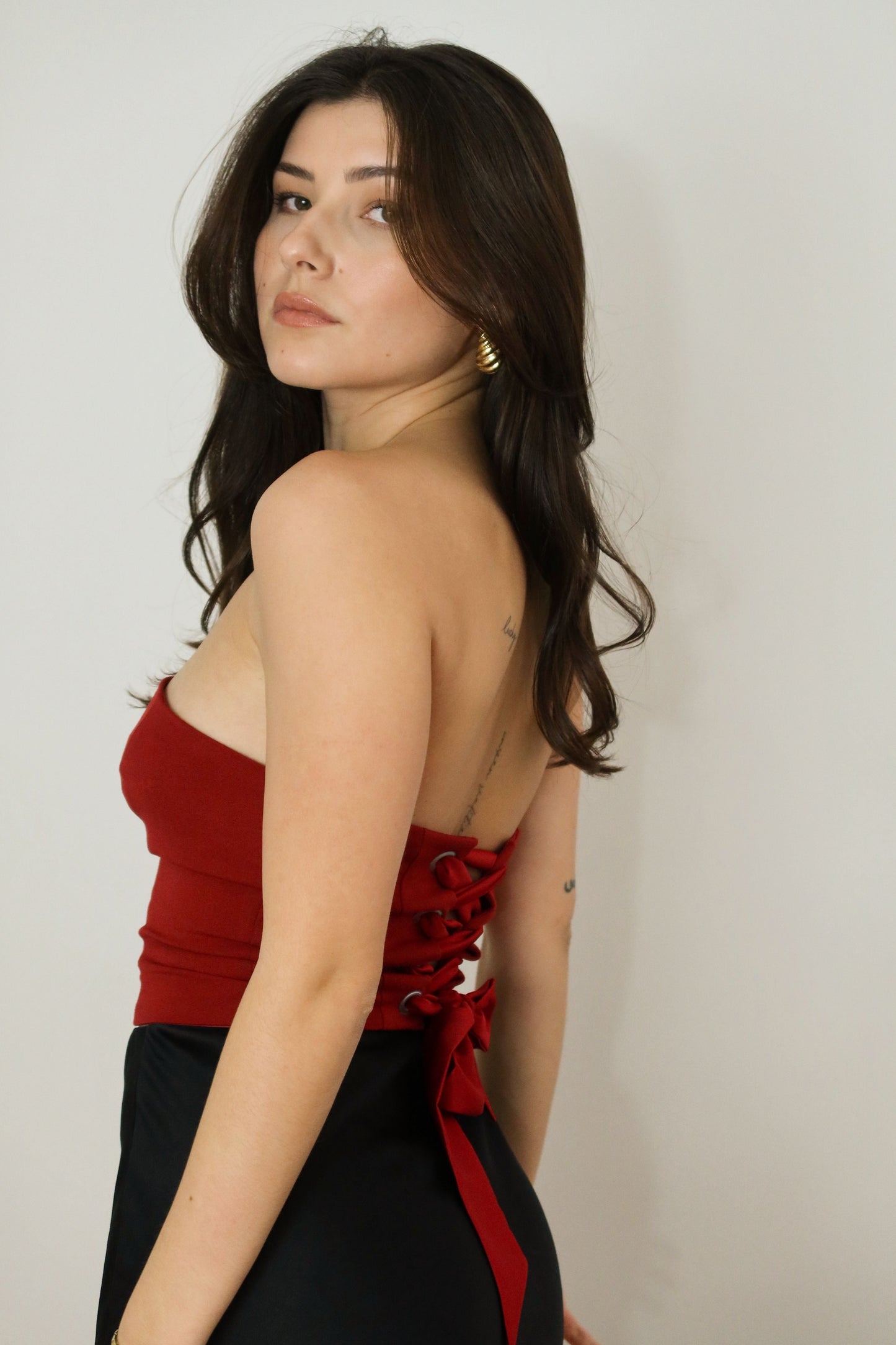 BUSTIER VALENTINA ROUGE