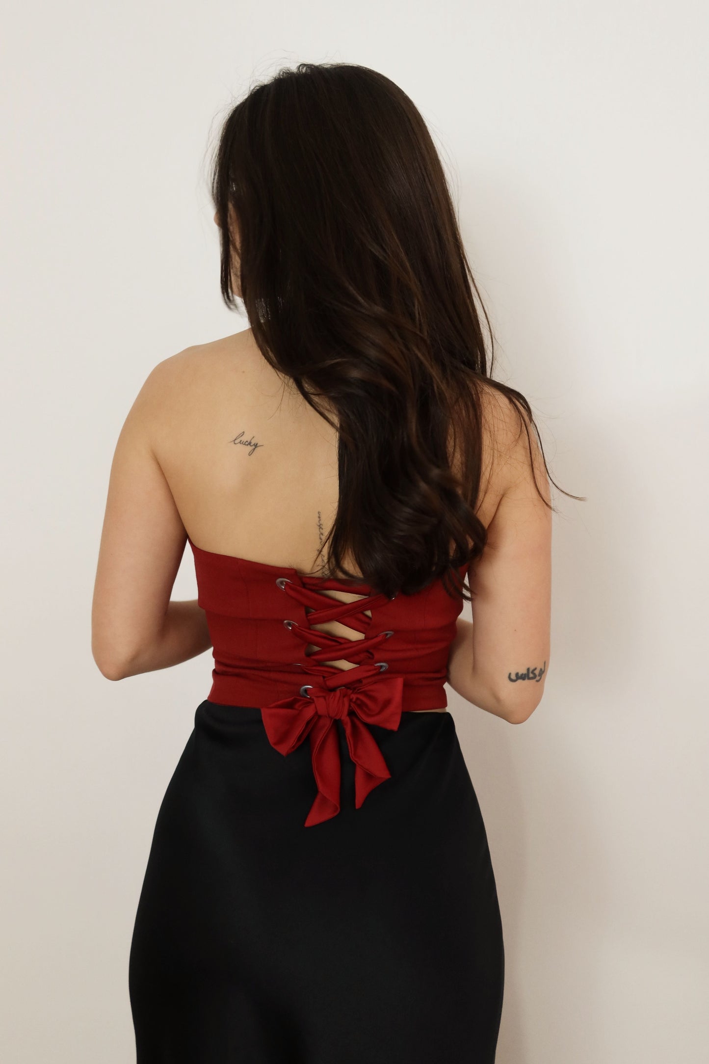 BUSTIER VALENTINA ROUGE