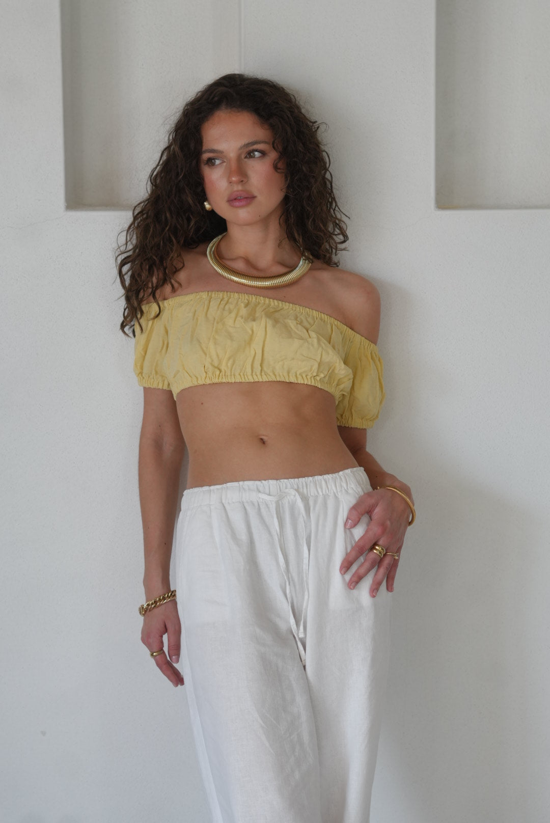 CROP TOP LISA JAUNE