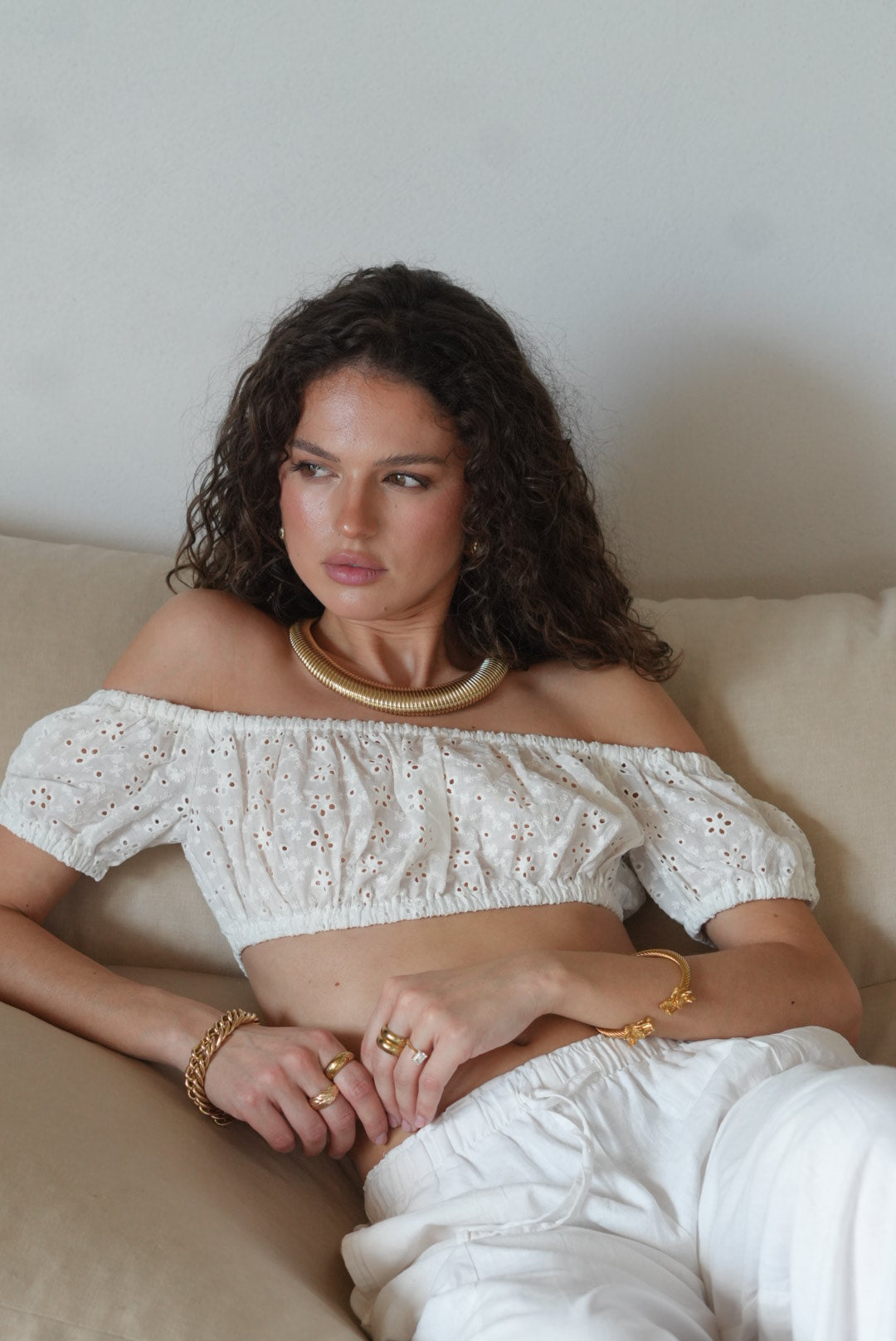CROP TOP LISA BLANC