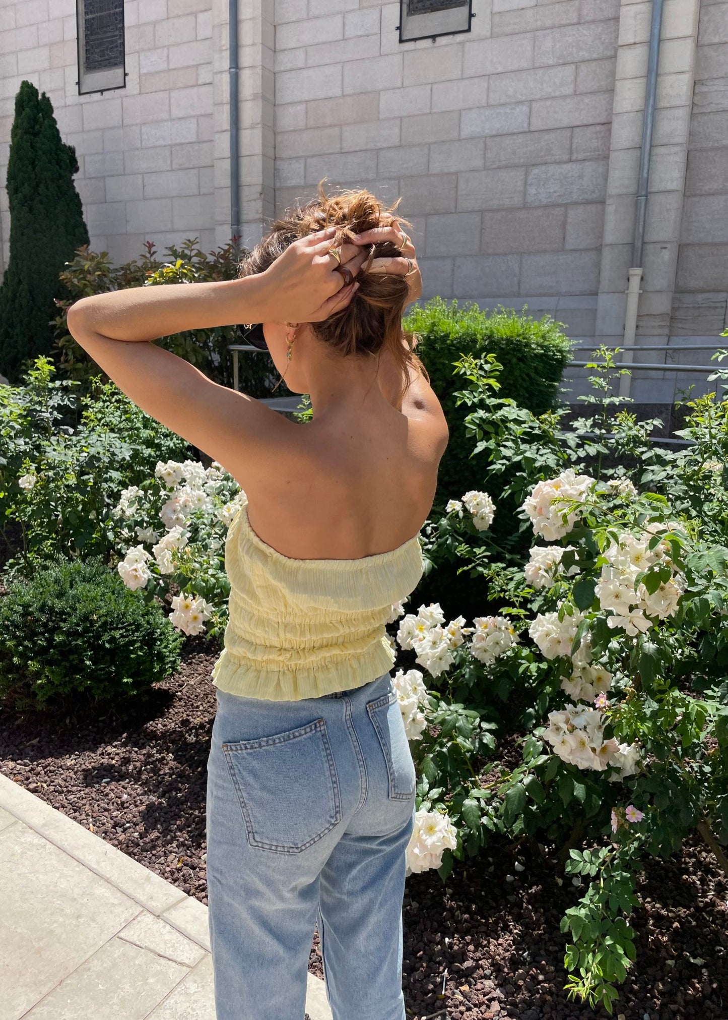BUSTIER LAURA JAUNE