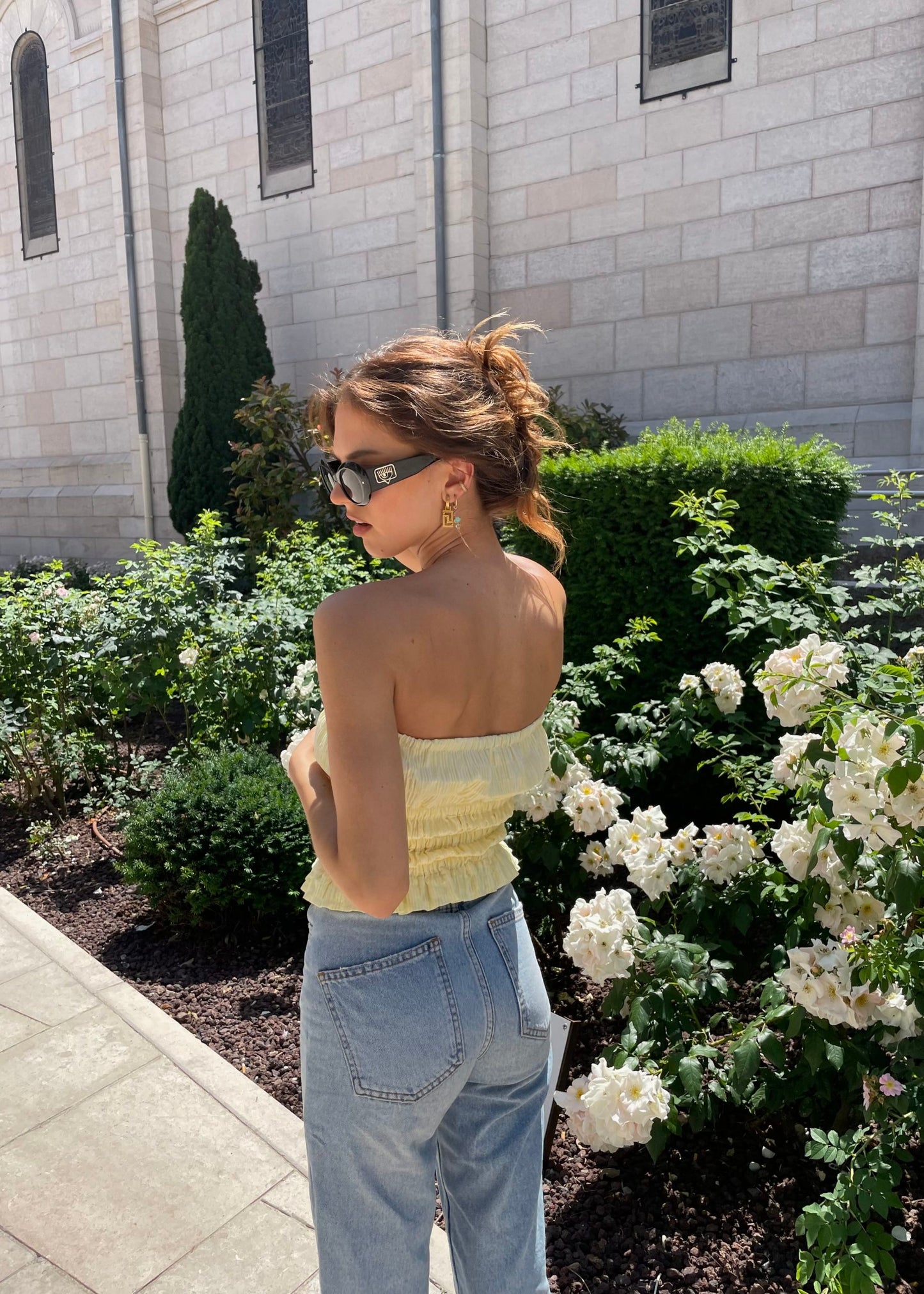 BUSTIER LAURA JAUNE