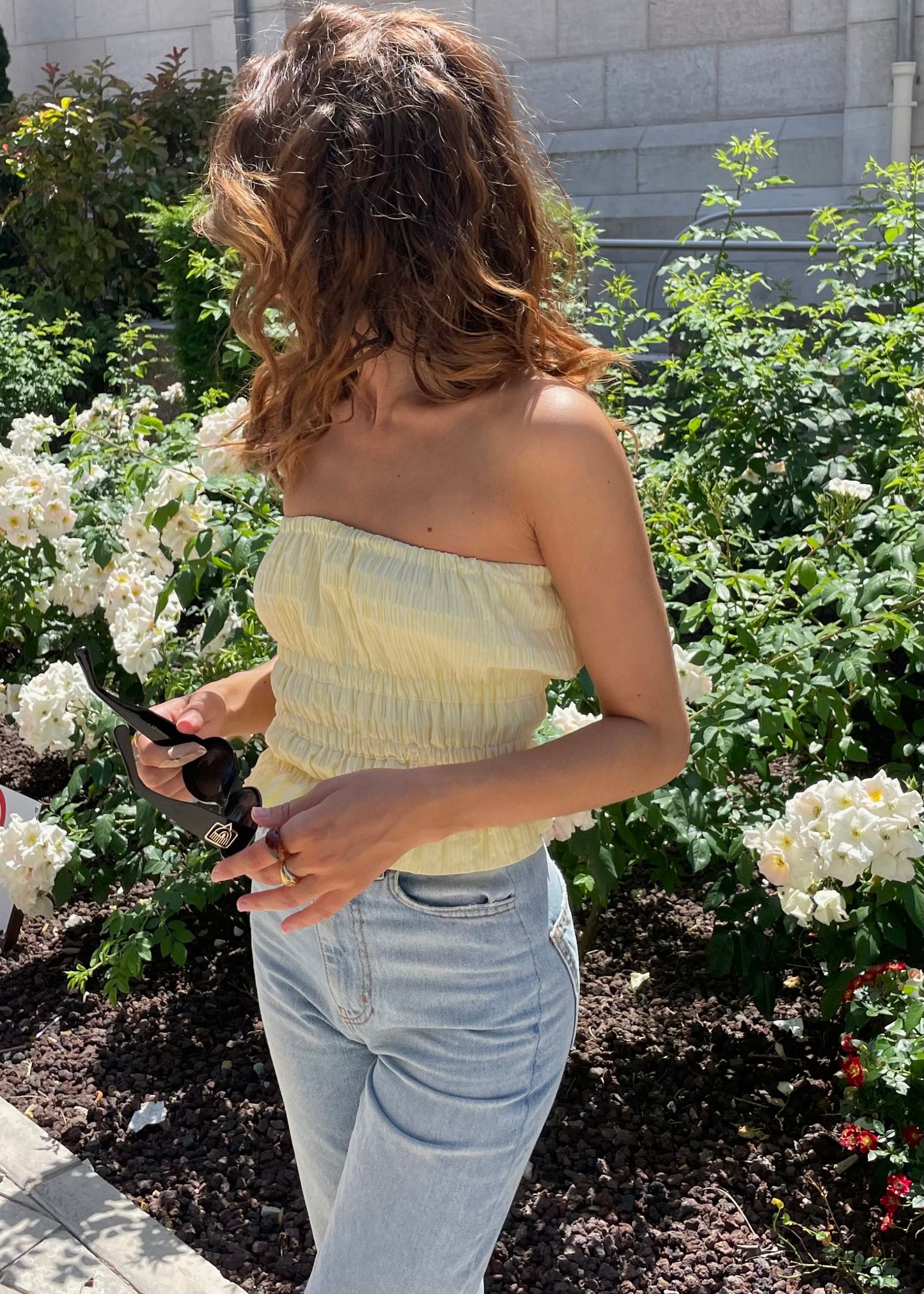 BUSTIER LAURA JAUNE