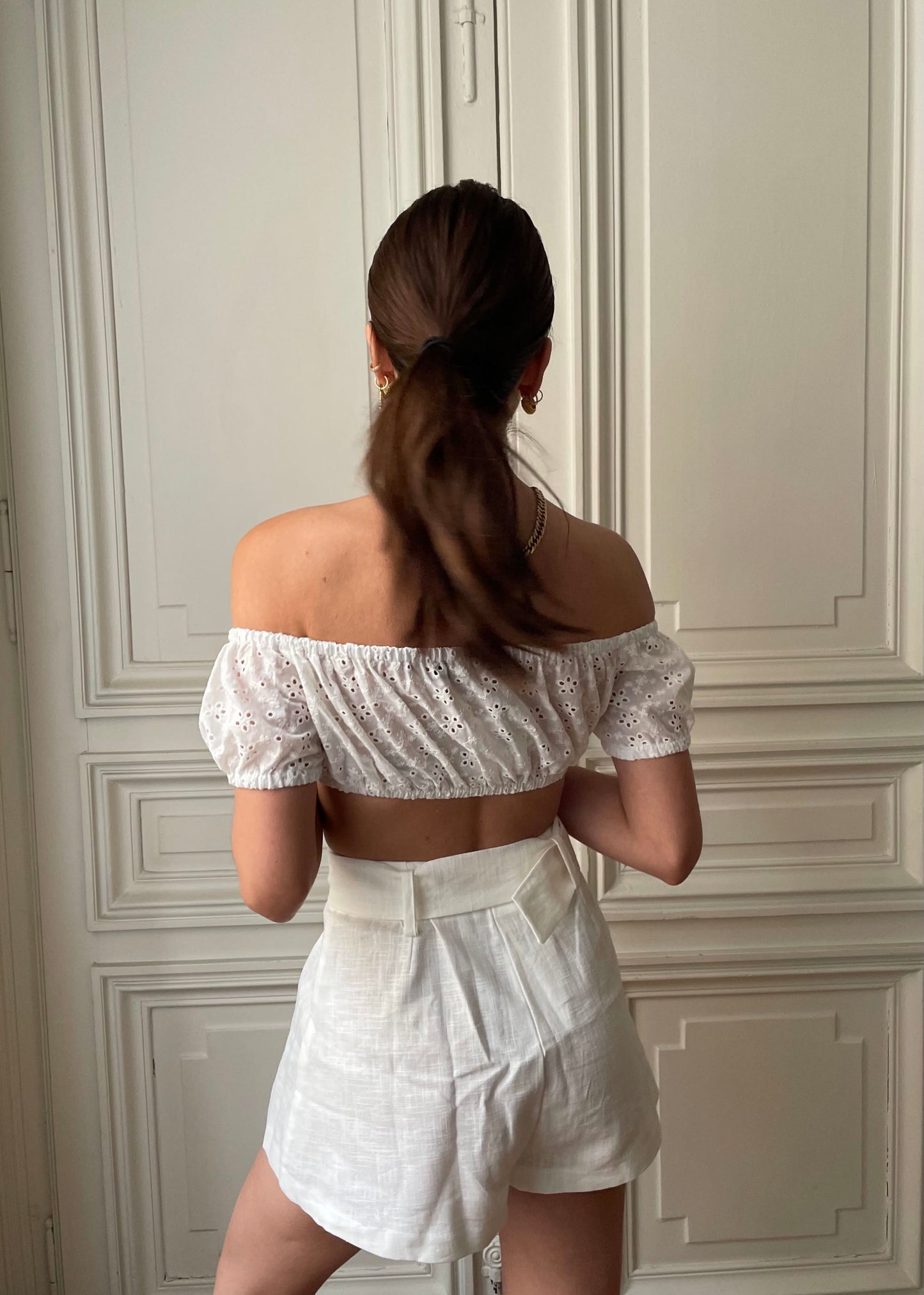 CROP TOP LISA BLANC