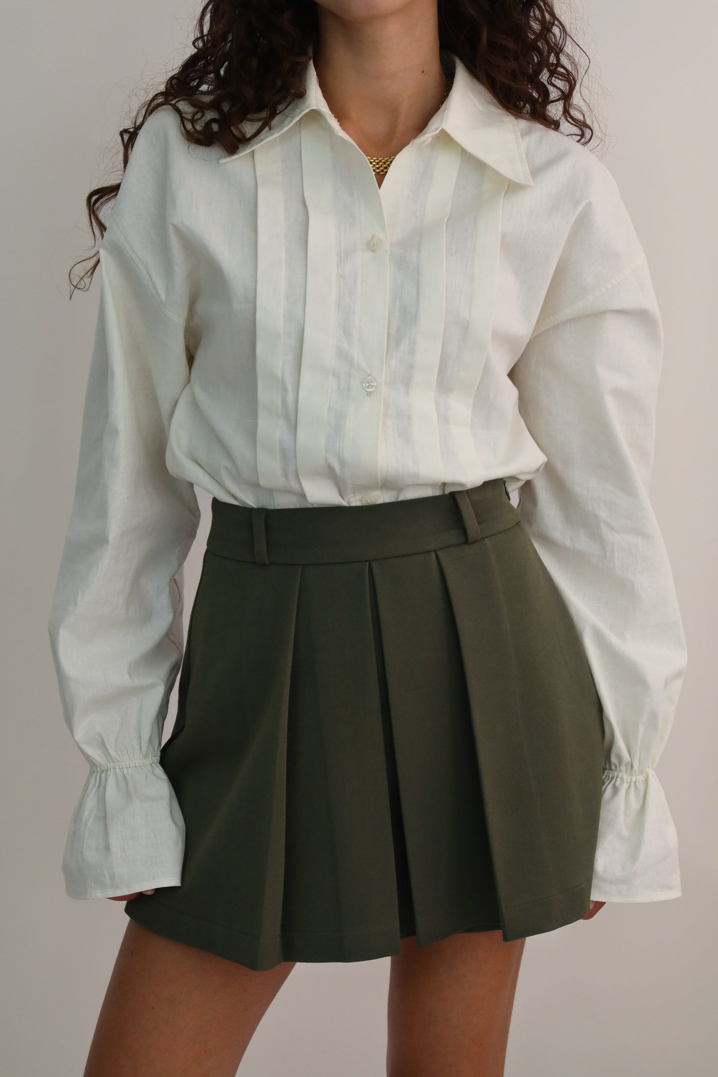 JUPE-SHORT MILLIE KAKI