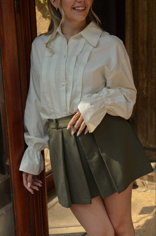 JUPE-SHORT MILLIE KAKI