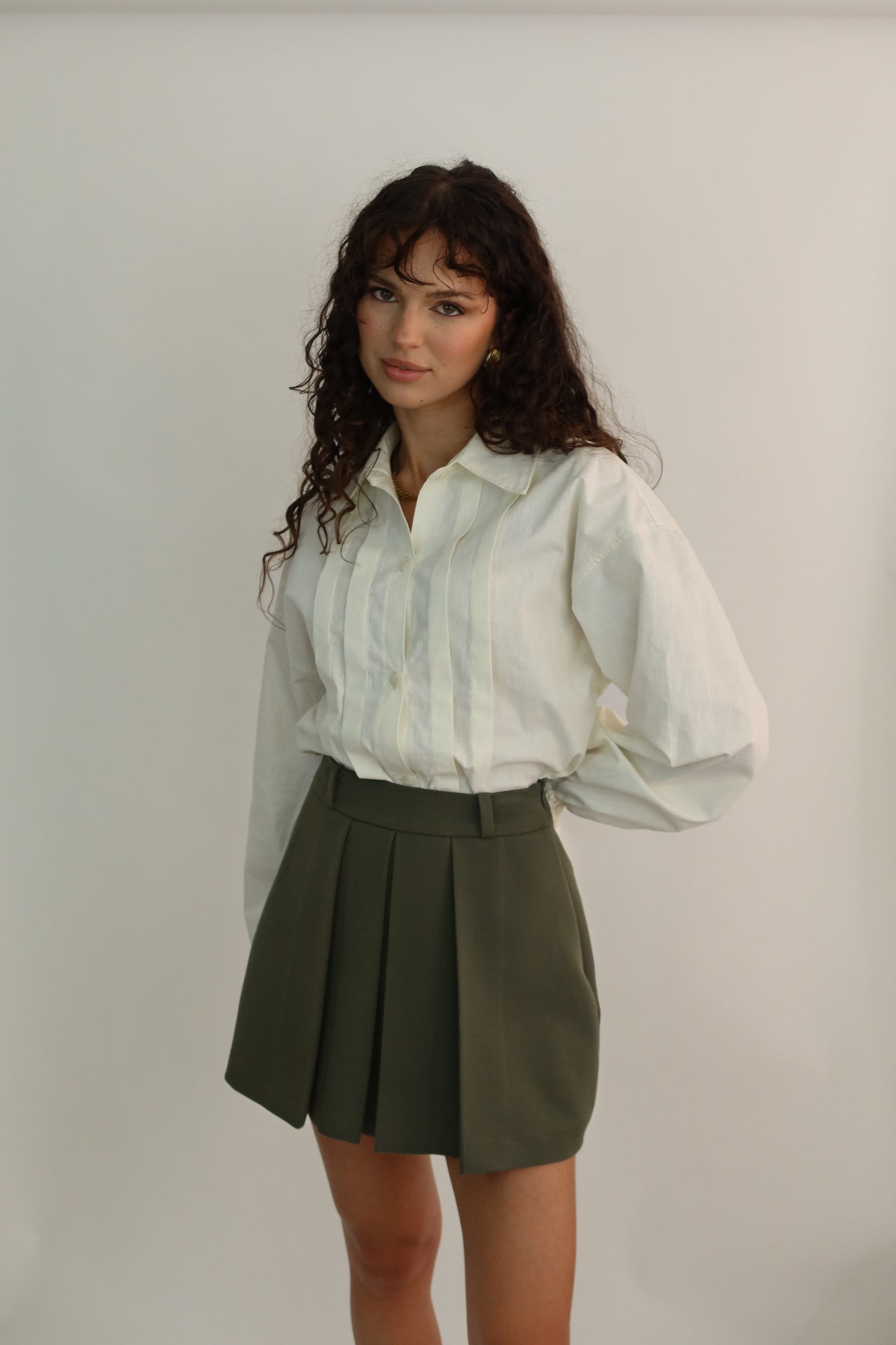 JUPE-SHORT MILLIE KAKI